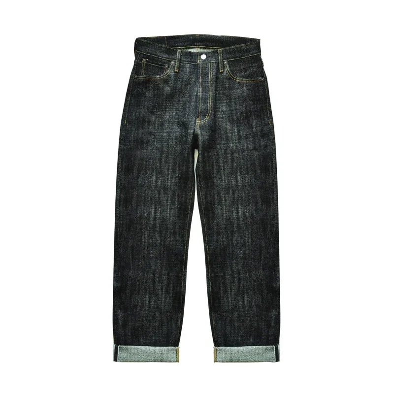 Levis Jeans 501 - Saucezhan-Raw Denim Jeans com Botões Prateados,