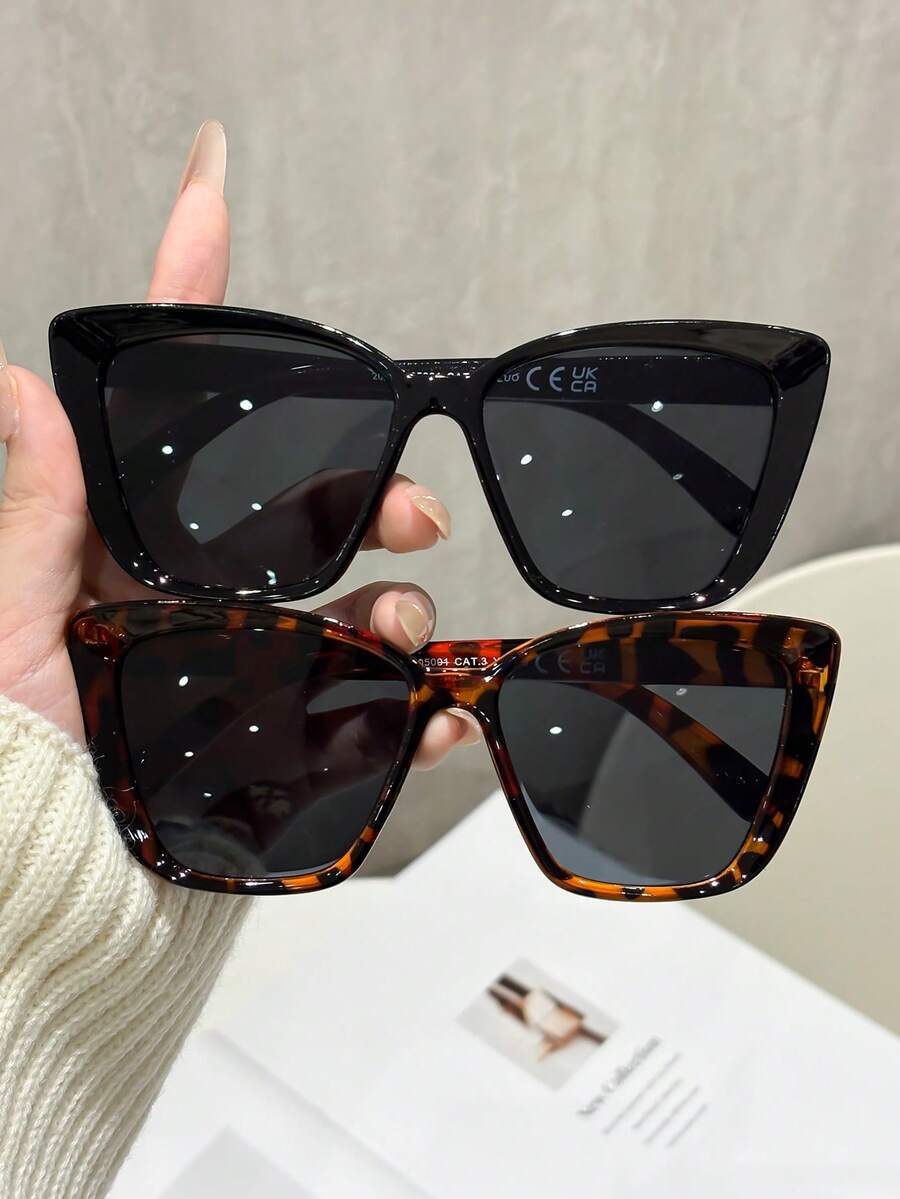 1 par de óculos de plástico es - Sunglasses Cat Eye avaliação e preço